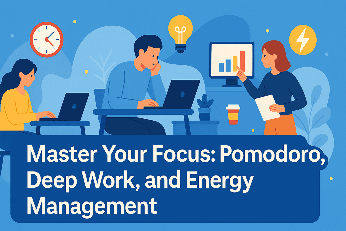 MASTER YOUR FOCUS: POMODORO, DEEP WORK, AND ENERGY MANAGEMENT